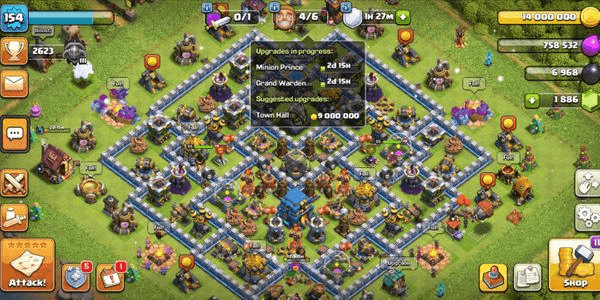 Gambar Product Town Hall 12 MAX 6 Builders
