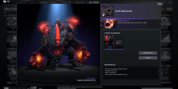 Gambar Product Dark Behemoth cache 2022
