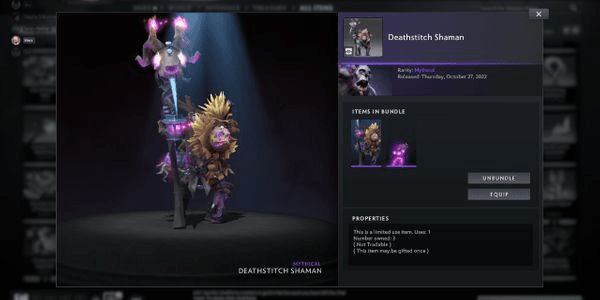 Gambar Product Deathstitch shaman cache 2022