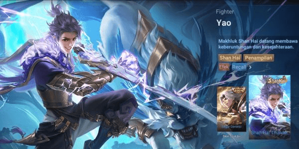 Gambar Product Skin Yao Shan Hai Thunder Murah - RviStore