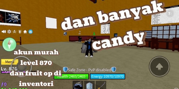 Gambar Product akun blox fruit op buat newbie