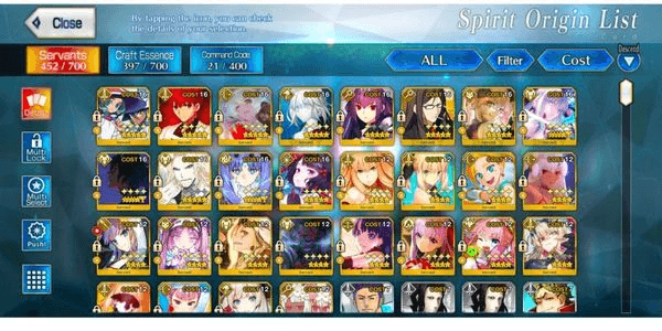 Gambar Product (NA) Akun Fgo 13 SSR Wnp