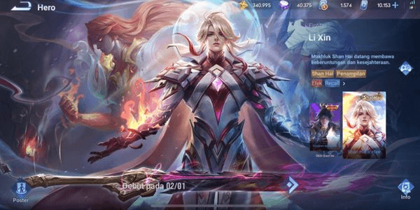 Gambar Product Skin Li Xin Shan Hai Icefire Murah Cheap Price