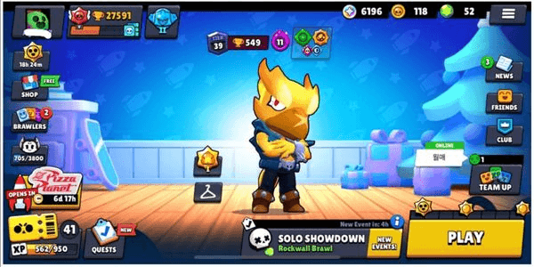 Gambar Product SKIN SUPER COOL | 27K Trophy | 77/87 Brawler | 17 Max Brawler (12 Hypercharged Brawler) | 10 Legend Brawls | 105 Skins | 52 Gems | 27600 HT