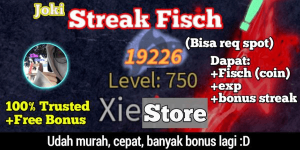 Gambar Product Joki Streak Fisch
