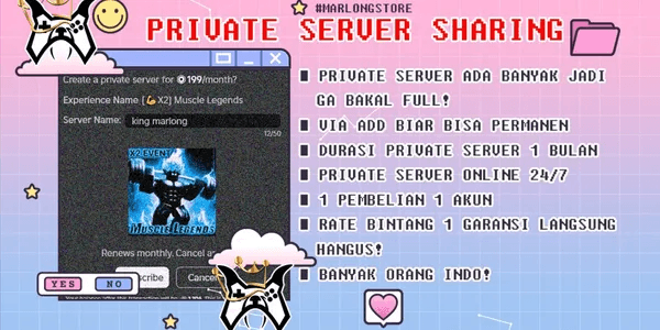 Private server Muscle Legends || Sharing || 1 Month