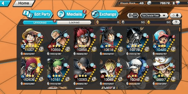 Gambar Product ONE PIECE BOUNTY RUSH OPBR LUFFY SHANKS KAIDO ROGER ZEPHYR YAMATO BIGMOM ODEN HyBRID