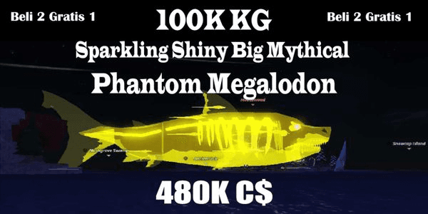 Gambar Product [100K KG] Sparkling Shiny Big Mythical Phantom Megalodon