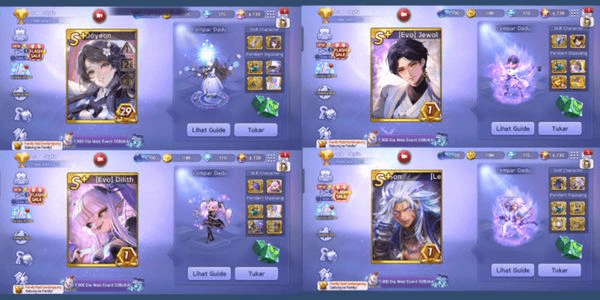 Gambar Product 66 - EVO DOYEON, EVO JEWOL, EVO DILITH, LEGENDARY GON, PERDANT GG AKUN TYPE BANGKRUT. #GG #aman #murah