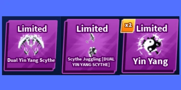 Dual Yin Yang Scythe set