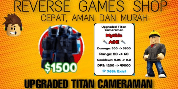 Gambar Product Upgraded Titan Cameraman - Toilet Tower Defense