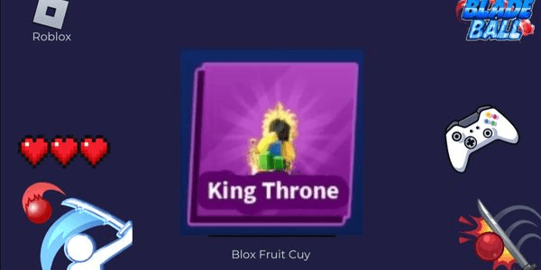 Gambar Product king throne emote - blade ball