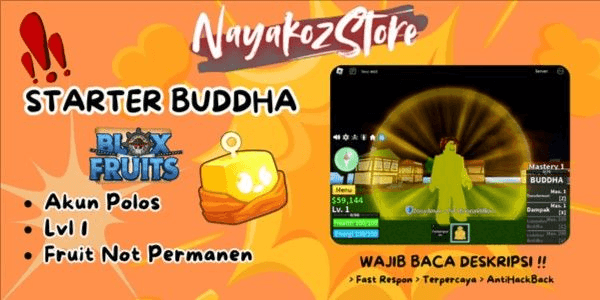 Gambar Product BUDDHA BLOX FRUIT STARTER ACCOUNT
