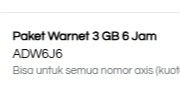 Gambar Product Paket Warnet (3 GB 6 Jam)