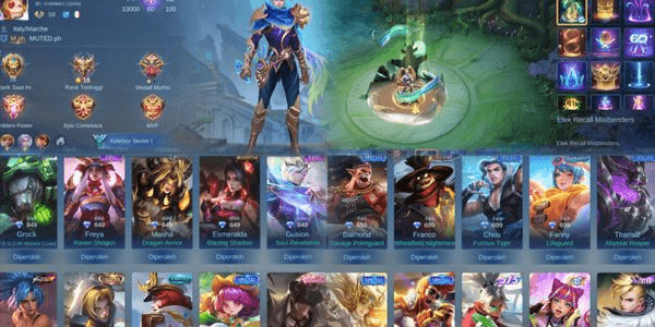 Gambar Product SKIN 115 HERO 92 EMBLEM ALLMAX 5EPIC GROCK,GS,MASHA,ESME,FREYA,COLLECTOR NATA RECAL GG