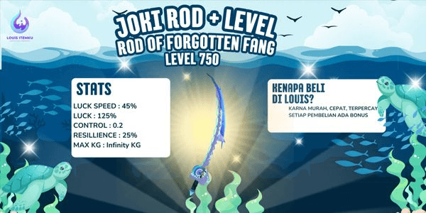 Gambar Product Rod Of The Forgotten Fang + Level 750