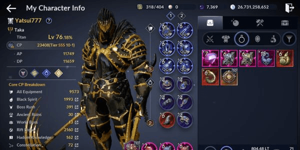 Gambar Product Akun Black Desert Mobile Murah Part. 05