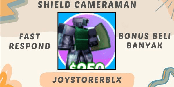 Gambar Product (Exclusive) Shield Cameraman | Toilet Tower Defense