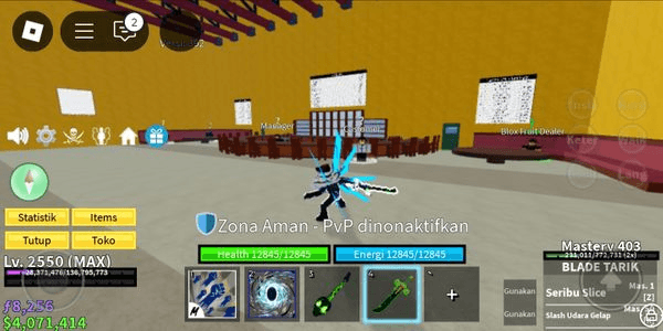 Gambar Product akun bloxfruit LV max v4 cyborg baca deskripsi
