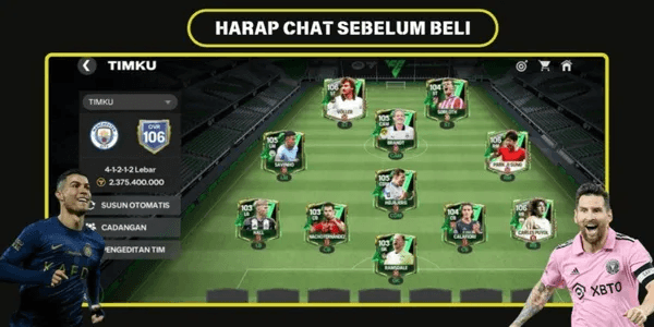 AKUN EA FC GG OVR 106 FULL EVO MERAH LVL PLAYER 15-30 ASET COIN 2.4M(VOLLER, PARK JISUNG, C. PUYOL)