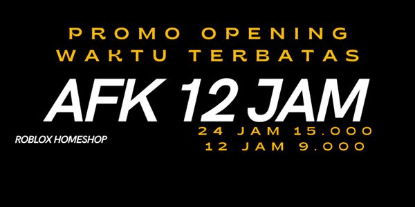 Gambar Product AFK - 12 Jam