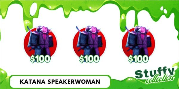 Gambar Product ( Mythic ) Katana Speakerwoman - Toilet Tower Defense