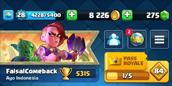 Gambar Product Akun Clash Royale murah,Level 28