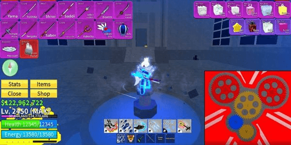 Gambar Product full gear shark (cdk + God human) bonus mythical fruit