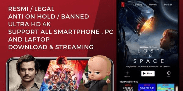 Gambar Product Private 1 Bulan 4 Layar UHD (Region ID)