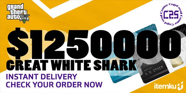 Gambar Product Great White Shark Cash Card: GTA$1250000