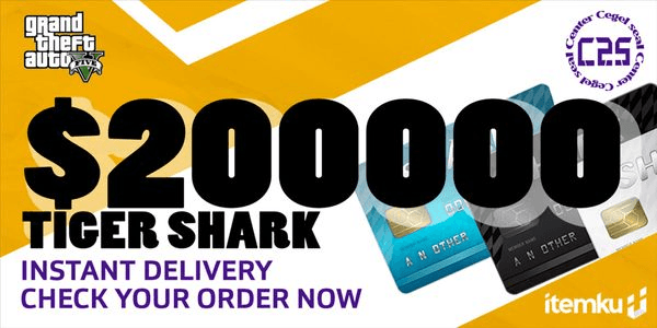 Gambar Product Tiger Shark Cash Card: GTA$200000