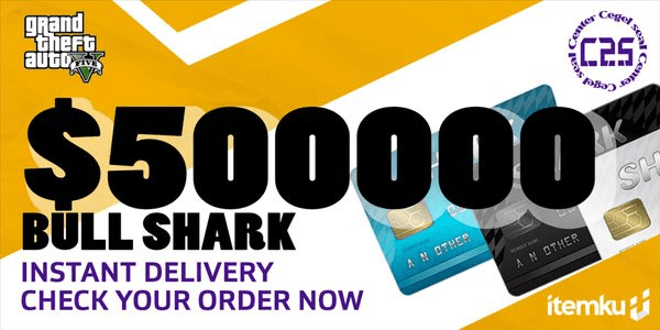 Gambar Product Bull Shark Cash Card: GTA$500000