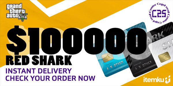 Gambar Product Red Shark Cash Card: GTA$100000