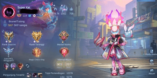 Gambar Product Edisi pensi Akun Mobile legend tangan pertama