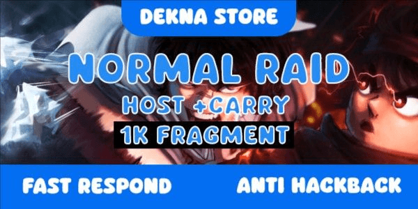 Gambar Product Joki per raid/fragment by Req