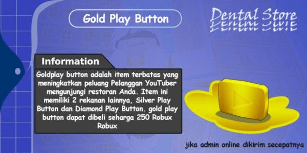 Gambar Product Gold Play Button (Limited)