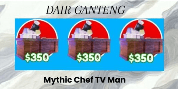 Gambar Product Chef Tv Man - Toilet Tower Defense