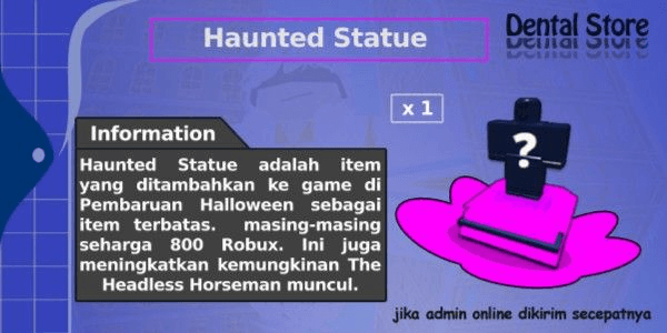 Gambar Product Haunted Statue (Limited Item)