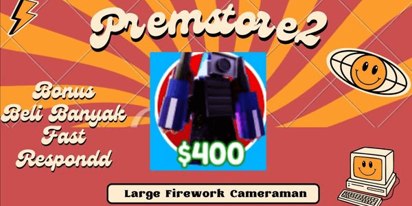 Gambar Product (Mythic) Large Firework Cameraman | Toilet Tower Defense