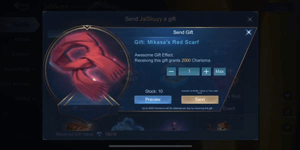 Gambar Product Mikasa Red Scarf