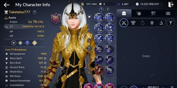 Gambar Product Akun Black Desert Mobile Murah Part. 07