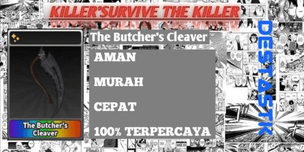 Gambar Product The Butcher's Cleaver| Survive The Killer (STK)