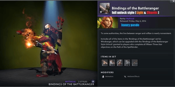 Gambar Product Bindings of the Battleranger (Windranger Set) FULL Unlock