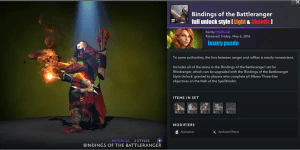 Bindings of the Battleranger (Windranger Set) FULL Unlock