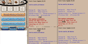 HTBS Crow's Curse Captain GX DDI 29% ODI 12% Permanent Costume