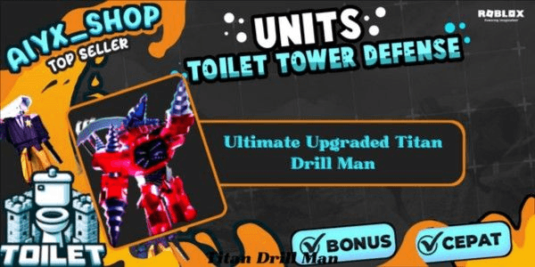Gambar Product Ultimate Upgraded Titan Drill Man - Toilet Tower Defense