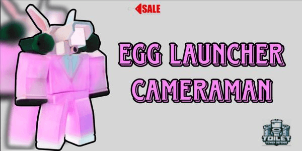 Gambar Product Egg Launcher Cameraman - Toilet Tower Defense