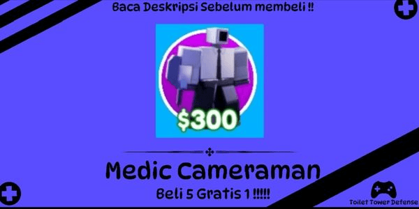 Gambar Product Medic Cameraman Toilet Tower Defense