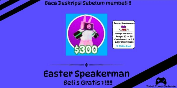 Gambar Product Easter Speakerman - Toilet Tower Defense