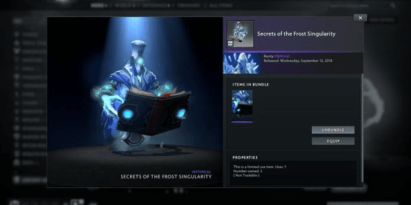 Gambar Product Secrets of the Frost Singularity (Ancient Apparition Set Aghanim's 2021 Collector's Cache)